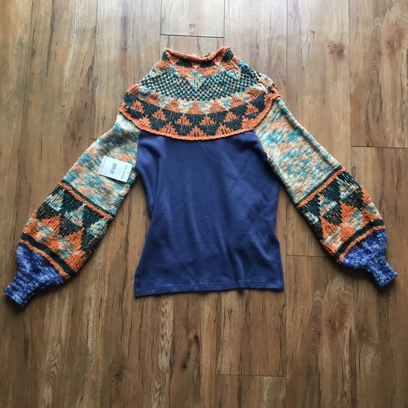 NWT Free People Swit The Small Stuff Pullover Knit - Picture 10 of 13